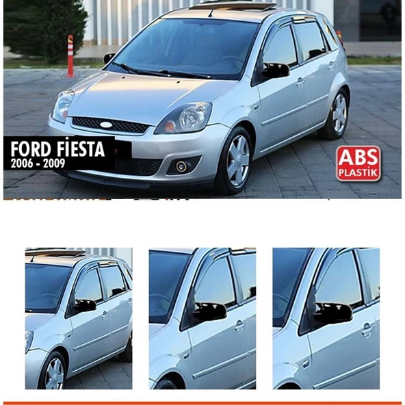 FORD FİESTA 2008-2015 PARLAK SİYAH BATMAN AYNA KAPAĞI
