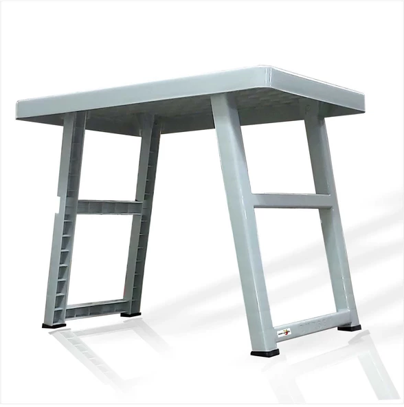 Büyük Açılır Kapanır Ayaklı Portatif Kamp Balkon Bahçe Plaj Havuz Başı Kumsal Piknik Masası Sehpası - 5