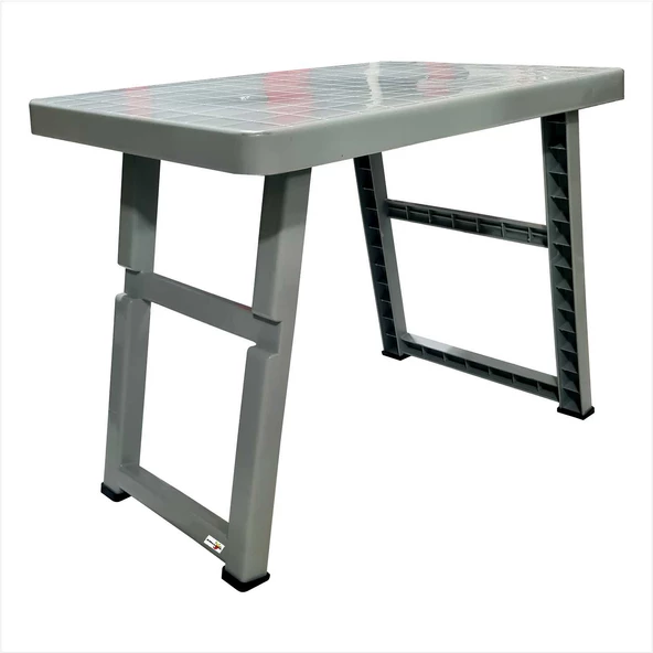 Büyük Açılır Kapanır Ayaklı Portatif Kamp Balkon Bahçe Plaj Havuz Başı Kumsal Piknik Masası Sehpası - 2