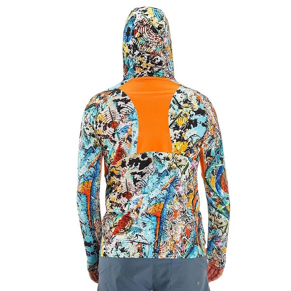 Fujin Pro Angler S24 Buff&Hoodie Makai Orange  Medium - 3