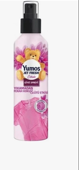 Yumoş Jet Fresh Giysi Spreyi Yıkamadan Ferah Koku ve Ütü Etkisi Orkide 200 ml