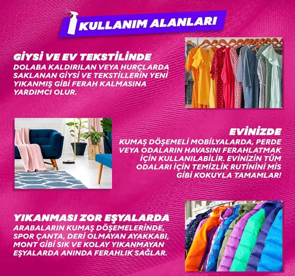 Yumoş Jet Fresh Ütü Etkisi Giysi Spreyi Orkide 200 Ml Ve Sprey Yıkaması Orkide 450 Ml - 4