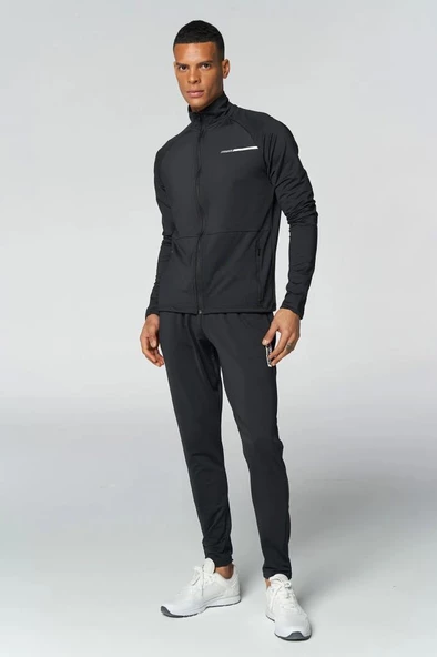 Hummel T-Te Strength Training Track 921738-2001 Siyah Erkek Fermuarlı Sweatshirt