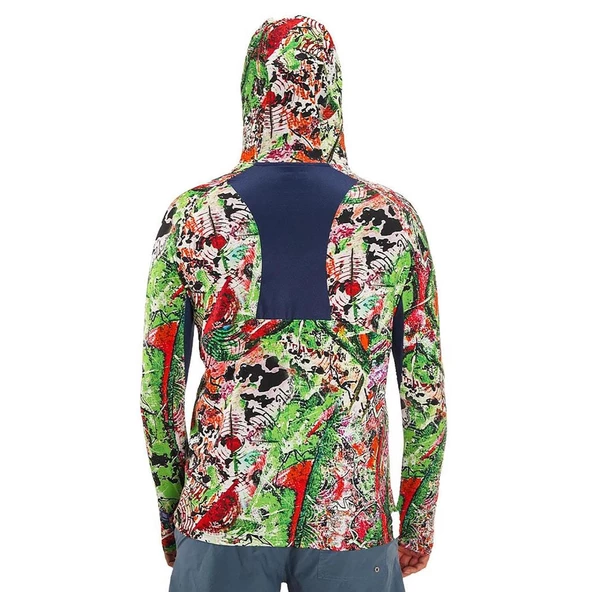 Fujin Pro Angler S24 Hooded Makai Green Red X Large - 3