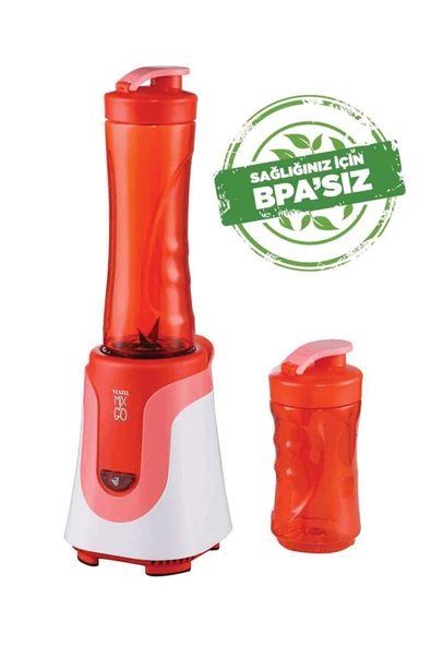 Vestel Mix & Go Blender - Kırmızı / 300 Watt