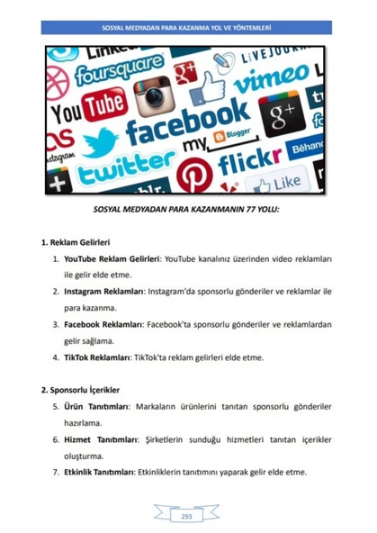 PDF İnternet ve Sosyal Medyadan Nasıl PARA Kazanılır Kitabı? (340 Sayfa-RENKLİ) - 7