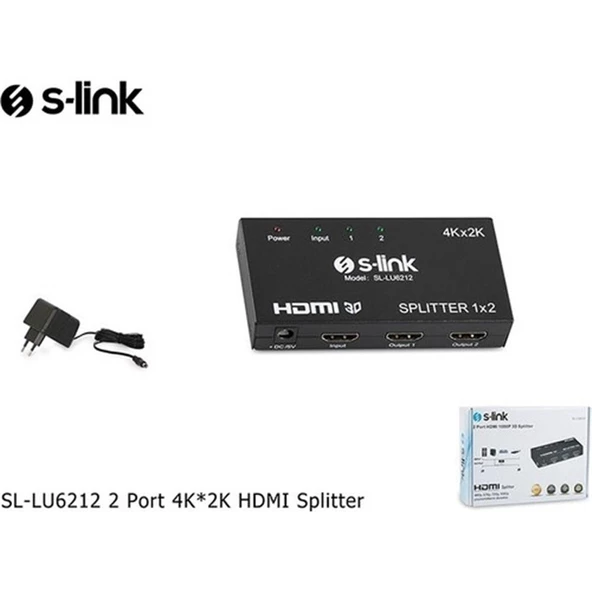 S-link SL-LU6212 1pc-2mn 4k-2k Hdmı Çoklayıcı