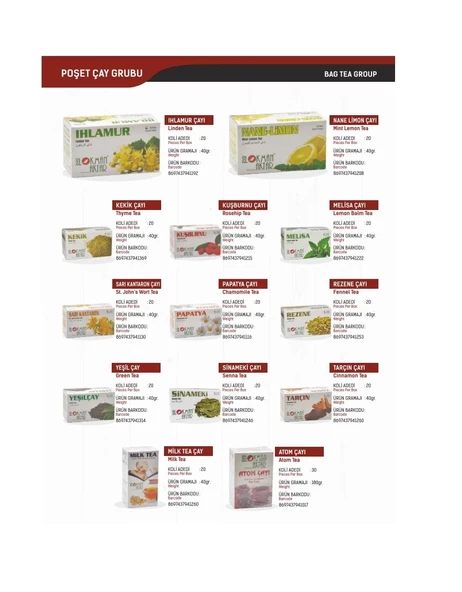 Beyaz Çay 20 'Li Süzen Poşet 3lü set - 3