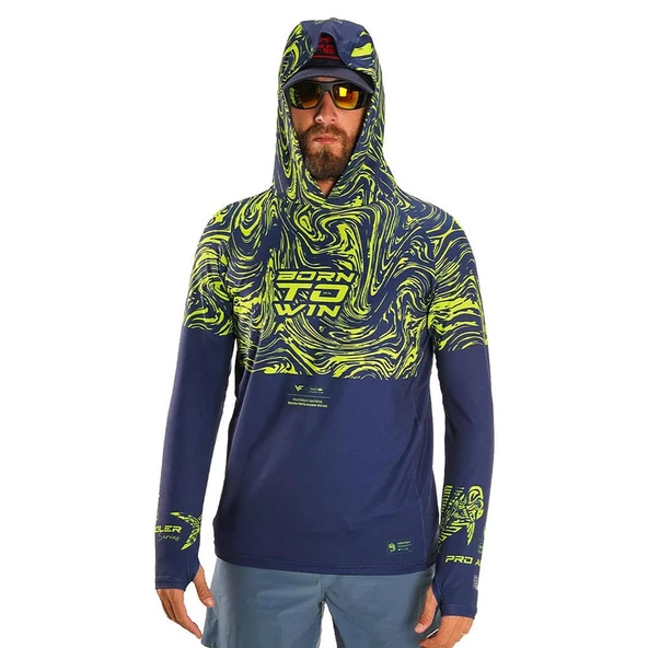 Fujin Pro Angler S24 Hooded Izohips Green  XX Large - 2