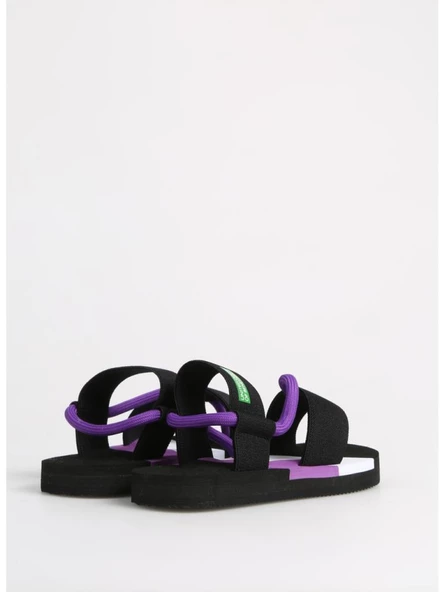 BENETTON 10214 HAFİF TABAN PARMAK ARASI KETEN KADIN SANDALET - 5