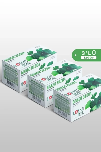 Ginkgo Biloba Çayı 20 'Li Süzen Poşet 3lü set, ginko Lokman Aktar