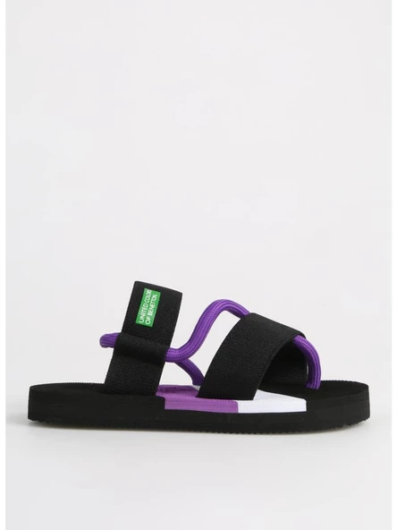 BENETTON 10214 HAFİF TABAN PARMAK ARASI KETEN KADIN SANDALET - 3