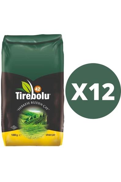 Tirebolu 42 Siyah Dökme Çay 12 x 1 Kg