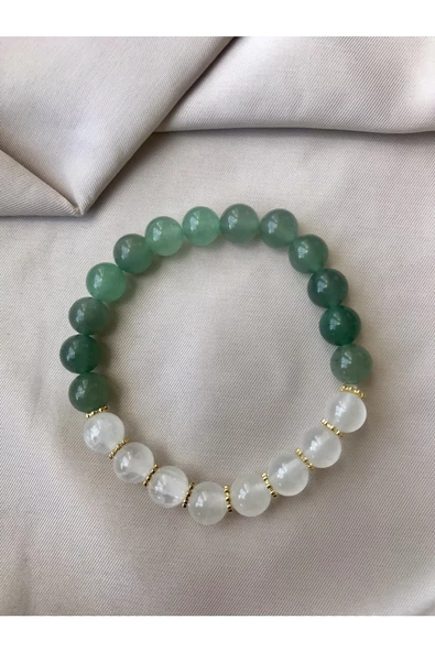 Aventurin-selenit doğaltaş bileklik ürün görseli