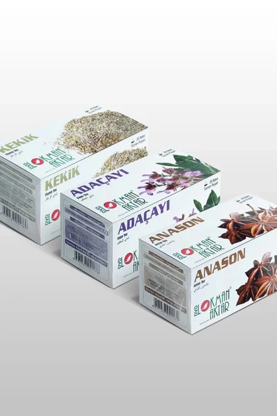 Kekik, Adaçayı, Anason Çayı 20 'Li Süzen Poşet 3lü set, Lokman Aktar