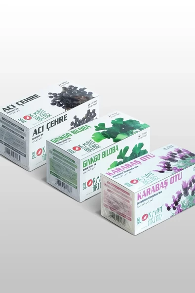 Acı Çehre, Ginkgo Biloba, Karabaş Çayı 20 'Li Süzen Poşet 3lü set, Lokman Aktar