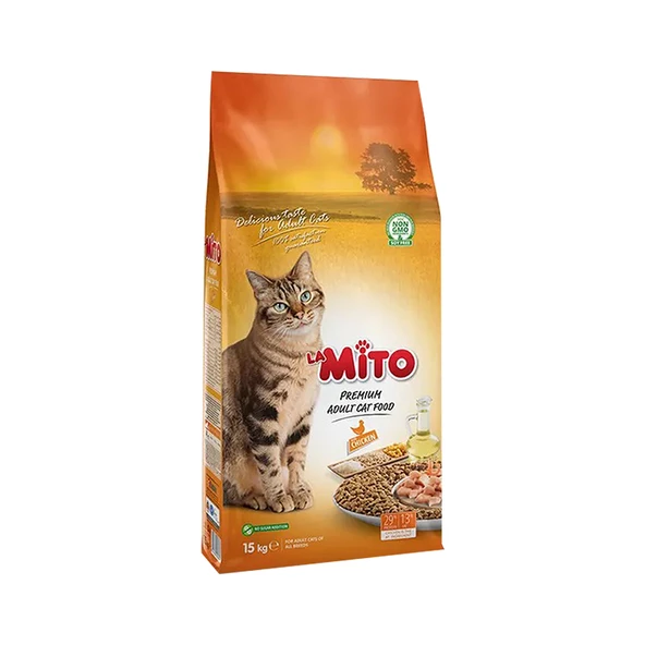 Mito Premium Tavuk Etli Yetişkin Kedi Maması (15 kg)