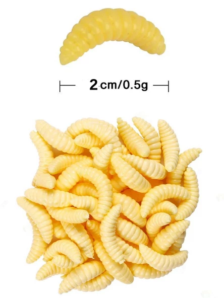 Eagenset Gerçek Görünümlü Silikon Kurtçuk Yapay Yem 2cm 25 Adet