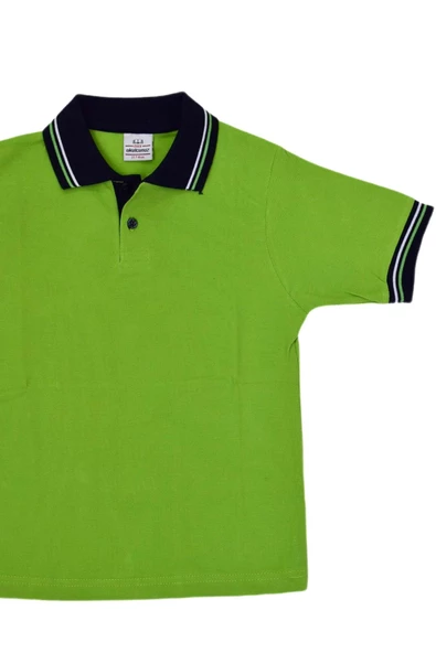 Kolej Polo Yaka Tişört Açık Yeşil BGL-K-YS-1 - 3