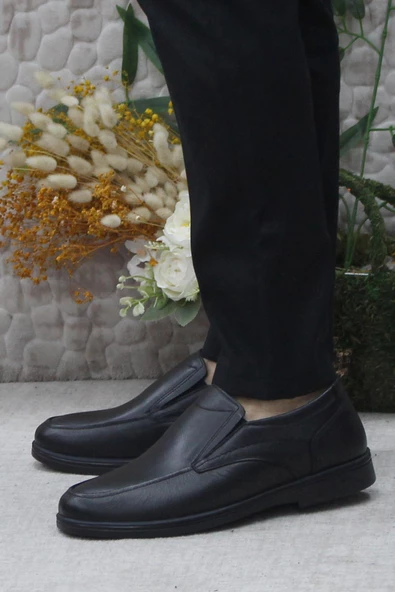 Polaris 102582 Siyah 5 Nokta Orijinal Ürün Hakiki Deri Erkek Ayakkabı - Resim 3