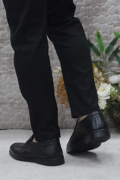 Polaris 102582 Siyah 5 Nokta Orijinal Ürün Hakiki Deri Erkek Ayakkabı - Resim 4