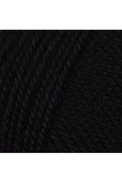 1 Adet Dora El Örgü İpi Yünü 100 gr 999 Siyah - 2