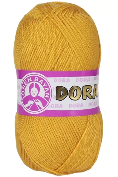 1 Adet Dora El Örgü İpi Yünü 100 gr 102 Sarı