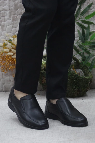 Polaris 102582 Siyah 5 Nokta Orijinal Ürün Hakiki Deri Erkek Ayakkabı - Resim 2