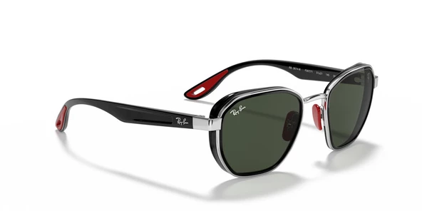 Ray-Ban Ferrari 3674M F00771 Silver-Green Erkek Güneş Gözlüğü - 3