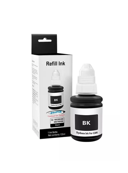 Canon Pixma G2415 Şişeli Mürekkep Siyah 135ml (Muadil)