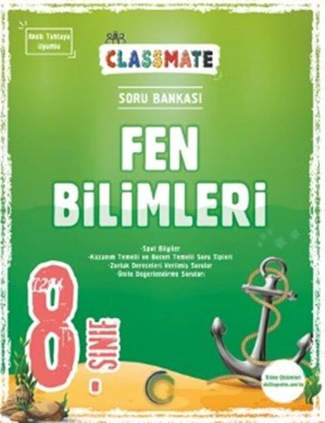 8. Sınıf Classmate Fen Bilimleri Soru Bankası Okyanus Yayınları ürün görseli