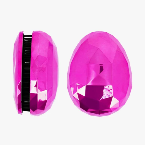 Geniş Aralıklı Her Saç Tipine Uygun Fırçalı Saç Düzleştirici Neon Pembe Düzleştirici Tarak - 6