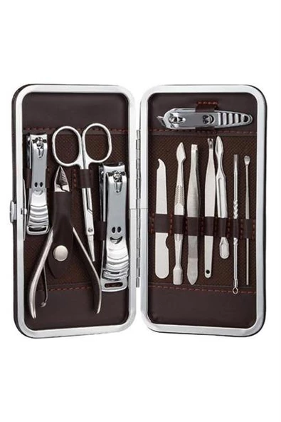Petinka Manikür Pedikür 12 Parça Çanta Tipi  Tırnak Bakım Seti - 7