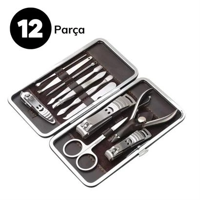 Petinka Manikür Pedikür 12 Parça Çanta Tipi  Tırnak Bakım Seti - 9