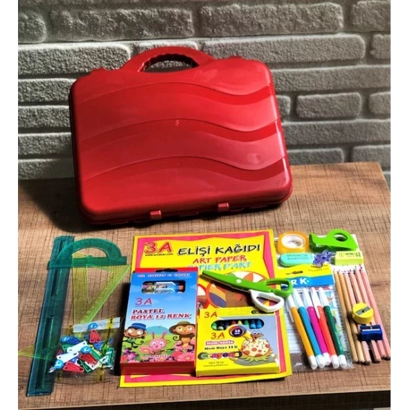 Çantalı Okul Seti 70 Parça Çantalı 17 Çeşit Kırtasiye Seti - 3