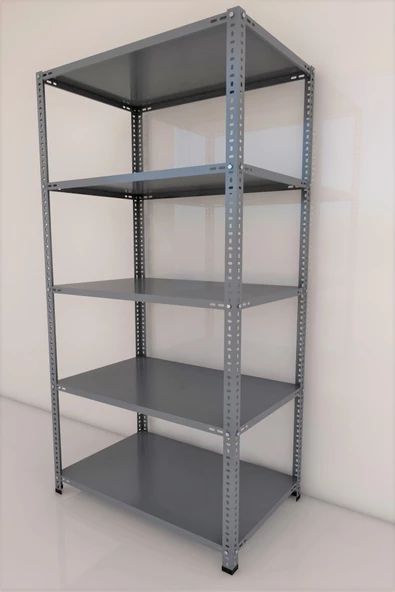 43x75x250 6 katlı çelik raf