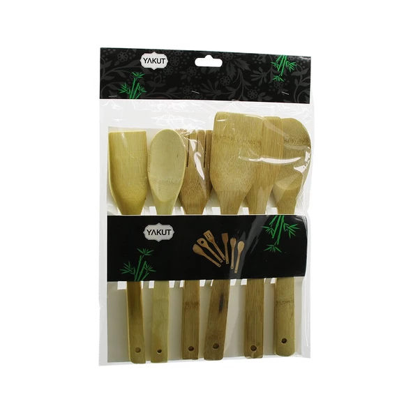 6PCS KOMPLE BAMBU MUTFAK SET (4593)