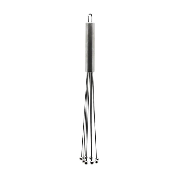 19CM   8Lİ METAL TOP UÇLU   KROM SAPLI  METAL ÇIRPICI (4593)