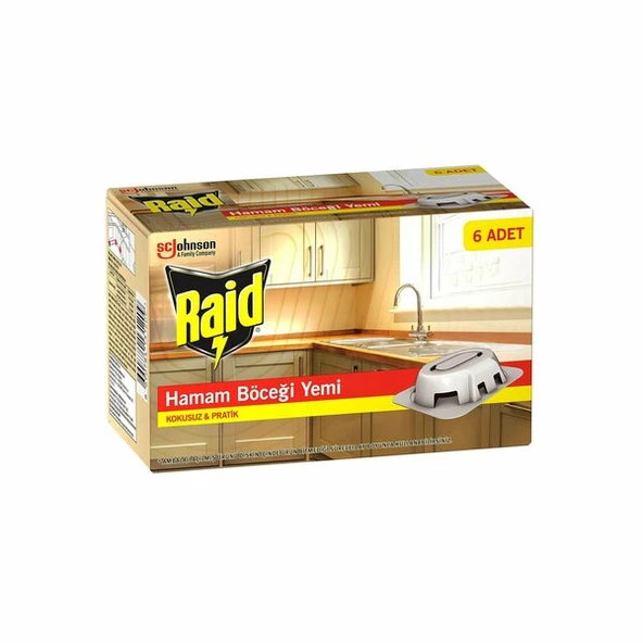 RAİD 6 PARÇA  HAMAM BÖCEK YEMİ (4593)