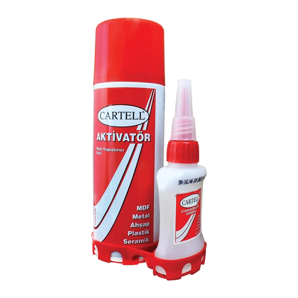 CARTELL HIZLI YAPIŞTIRICI SETİ (AKTİVATÖR)  200ML (4593)