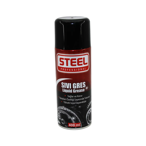 STEEL ST-1922 SIVI GRES SPREY 400ML YAĞLAR - KORUR - ISIYA DAYANIKLI (4593)