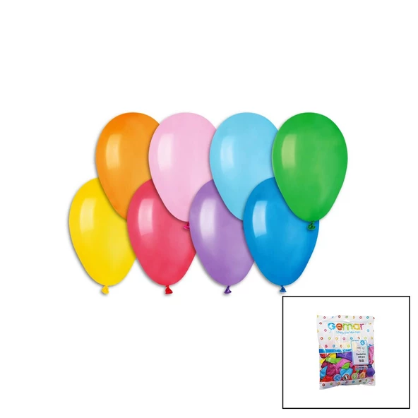 KLASİK RENKLİ BALON 7 İNÇ - 19CM - 100PCS (4593)