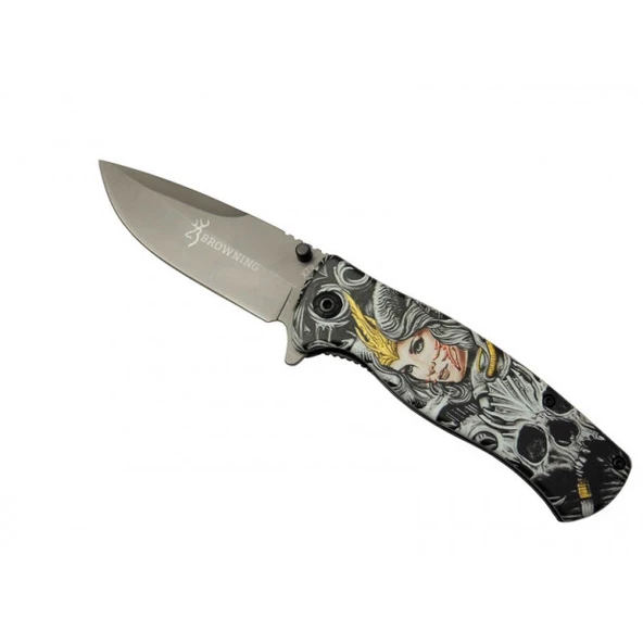 Browning X79C Kızlı Çakı 20,5 cm Manuel, Kemerlikli