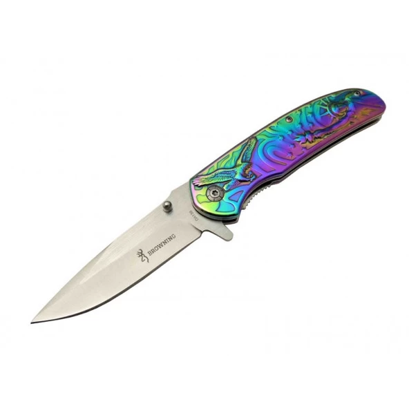 Browning DA137 Rainbow Çakı 22,5 cm Manuel, Kemerlikli