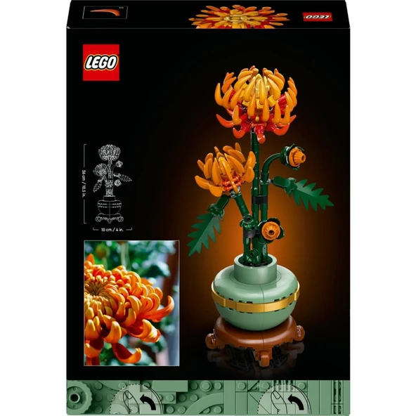 LEGO Icons 10368  Krizantem - Yetişkinler Için Dekoratif Kasımpatı Çiçeği Yapım Seti (278 Parça) - 7