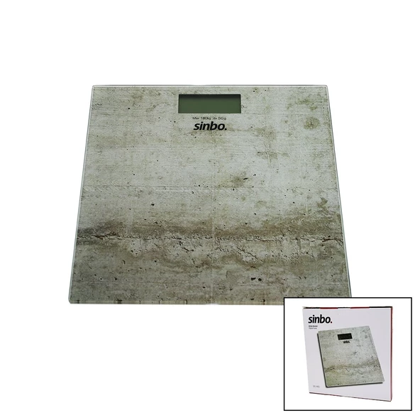 DİJİTAL - PİLLİ  CAM BANYO BASKÜLÜ  LCD EKRAN - SICAKLIK GÖSTERGELİ   180KG/50GR   28X28CM  SBS-4465 (4593)