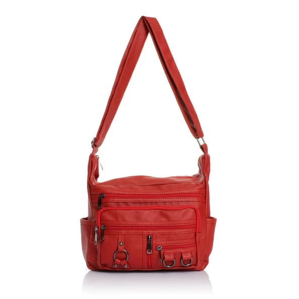 Monalisa Home Kadın Çok Bölmeli Yıkama Deri Omuz Çaptaz Çanta ürün görseli