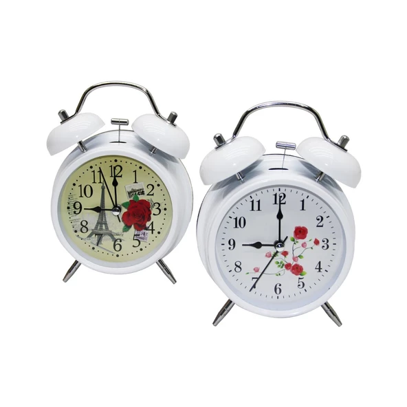 ALARM CLOCK BÜYÜK PARLAK RENK MASA ÇALAR SAAT (4593)