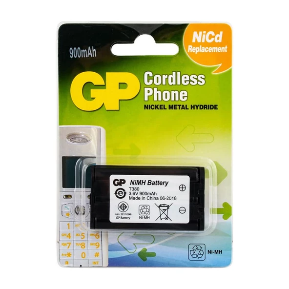 GP T380 3.6V/850MA TELSİZ TELEFON PİLİ (4593)