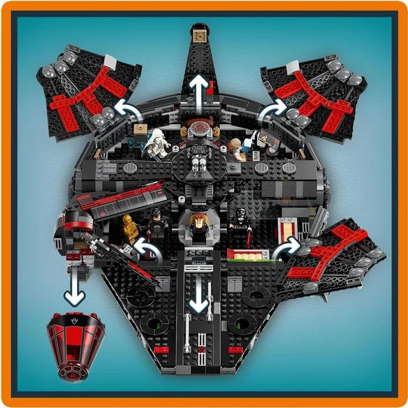 LEGO Star Wars™ 75389  Karanlık Falcon (1579 Parça) - Resim 7